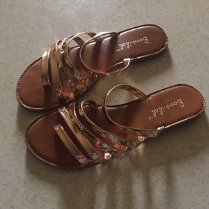Gold sandals